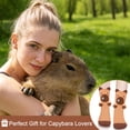 thumbnail image 6 of Funny Capybara Socks for Women and Teen Girls - Cute Novelty Crazy Silly 3D Animal Socks Gift for Mom Girlfriend - Mothers Valentines Capybara Lover Birthday Fun Gift Idea Christmas Stocking Stuffer, 6 of 7
