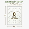 thumbnail image 5 of Avery Oval Hemp Labels, 2" x 3-1/3", Off-White, 64 Labels Total, 5 of 8