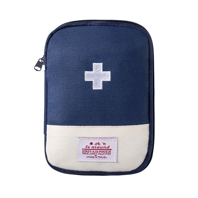 Sac de Premiers Soins, Pochette de Premiers Soins Vide, Mini Sac Médical Portable, Sac de Rangement Multifonction pour Médicaments d'Urgence pour Camping Randonnée Voyage Urgence en Plein Air