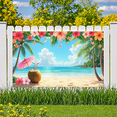 thumbnail image 7 of Decorative Design Tropical Beach Theme Coconut Drink Hibiscus Flowers Banner for Summer Party Beach Holiday Outdoor Decor, 7 of 7