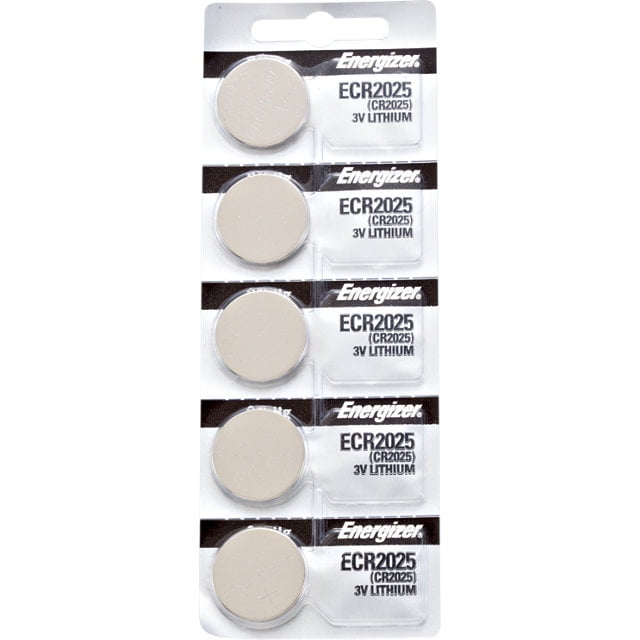 5 x Energizer 2025 Batteries, 3V Lithium CR2025 Walmart Canada