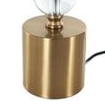 thumbnail image 4 of DecMode 25" Stacked Orbs Clear Table Lamp with White Linen Shade, 4 of 9