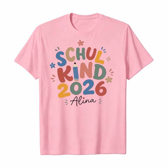 Bainana T Shirts For Girls Graphic Print Short Sleeve Tops Big Kids Cute Back To School T-Shirts