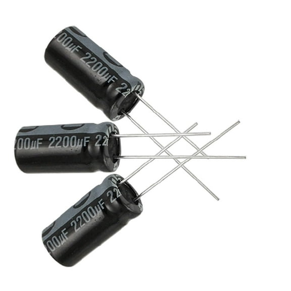3 x 2200UF 16V 105C Radial Electrolytic Capacitor 10x20mm