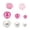 muticolor, variant on Bfogop 76Pcs Valentine's Day Vase Filler Decor Red Pink Heart Pearls Bowl Filler Mini Acrylic Love Hearts Beads Floating Candles Centerpiece for Valentine Festival Home Party Decor
