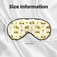 thumbnail image 5 of PAYOHTO Cute Kids Construction Machinery Soft Sleep Mask Comfort Pure Silk Eye Cover for Travel Office Camping, 5 of 7