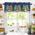 thumbnail image 3 of Merry Christmas Valances for Windows Cute Xmas Tree Winter Snowflake Rod Pocket Curtain Valance Window Treatment Short Curtains for Kitchen Living Room, 60"x18", 3 of 5