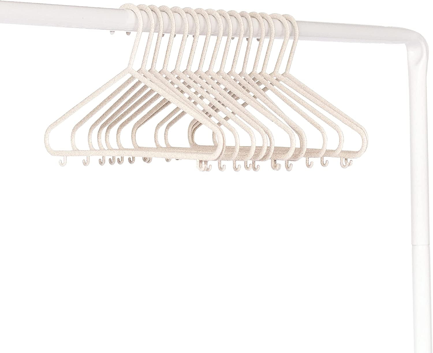 FS733: 8 White Baby Clothes Hangers