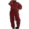 thumbnail image 1 of Birdeem Hauts à Manches Longues pour Femmes Mode Décontractée Unie Manches Longues Poches Zippées Taille Élastique Blouses Col Rond Ensembles Blouses Manches Longues pour Femmes, 1 of 6