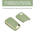 thumbnail image 2 of OFFCURVE TPU Key Fob Cover Compatible with 2018-2023 Volkswagen Atlas Golf Alltrack Jetta Passat Tiguan Taos,Green, 2 of 6