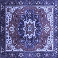 thumbnail image 1 of Ahgly Company Indoor Square Oriental Blue Industrial Area Rugs, 6' Square, 1 of 4
