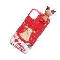 thumbnail image 4 of fastboy Christmas Mobile Phone Case Snowflake Santa Claus TPU Protective Cover, Replacement for iPhone 12/12 Pro, Type 6, 4 of 6