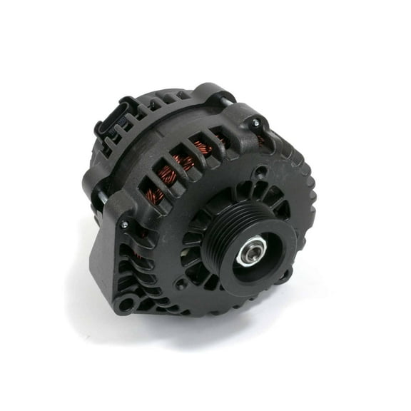 AD244 Style High Output 220 Amp Alternator for GM Chevy V8 - Black