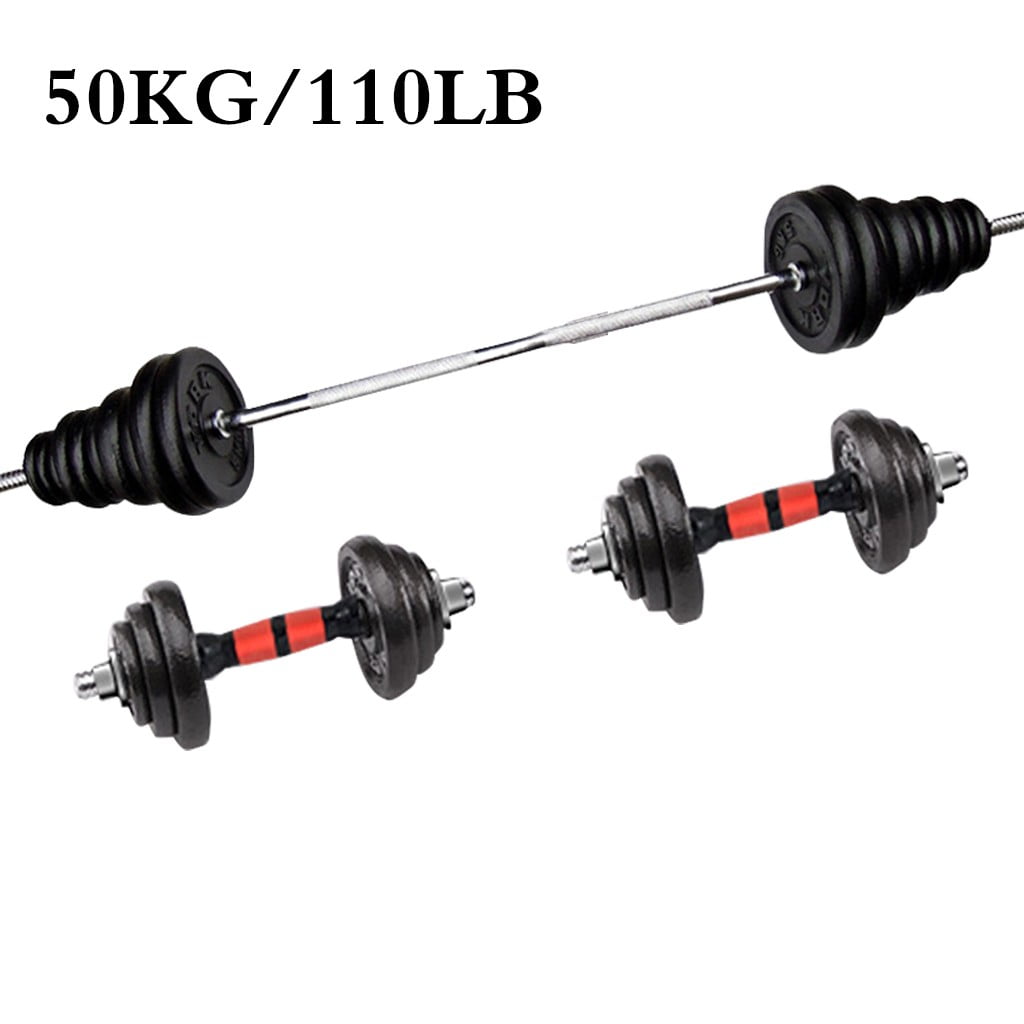 50kg/110lb Dumbbel Adjustable Weight Fitness Body Building Weight Set Train Tool 