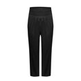 thumbnail image 3 of MKLEKYY Leggings - Paquete de 3 - Pantalones de yoga para mujer con bolsillos, cintura alta, cómodos, con cordón, holgados, de pierna ancha, 3 of 3