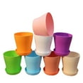 thumbnail image 2 of 5PCS Colourful Small Plastic Flower Pot Succulent Plant Flowerpot Home Decor, 2 of 12