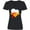 AB-Black, variant on Inktastic Thanksgiving Goofball Turkey Face Women's V-Neck T-Shirt