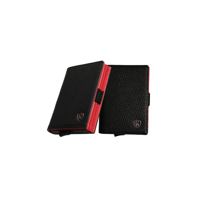 Cartera Inteligente RFID Hombre Piel Slim CAVAARTIS One Million negro