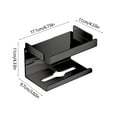thumbnail image 2 of RKSTN Bathroom Glass Shelf Wall Mounted Toilet Paper Box Toilet Paper Roll Toilet Paper Holders Non Perforated Toilet Paper Storage Rack Mobile Phone Storage Rack, 2 of 5