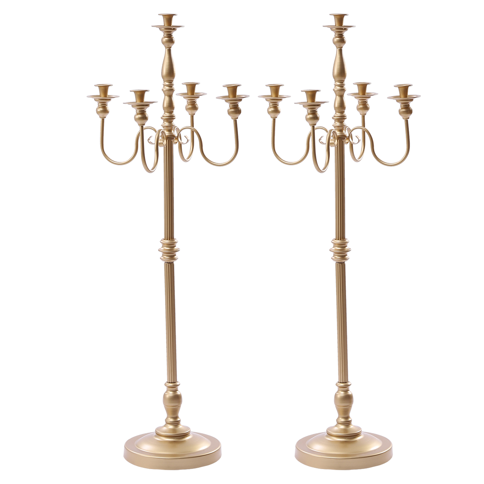 Miumaeov 50 inch Antique Floor Candelabra Centerpiece Tall Candle
