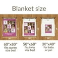 thumbnail image 2 of AISENIN Extra-Soft Personalized Blanket 50*60inch Flannel Fleece or Sherpa Fleece 6 Photos Unisex Machine Wash, 2 of 4