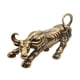 thumbnail image 5 of Estatua de toro de latón, escultura de cobre, adorno de animal, figura de mascota de té para oficina al aire libre, 5 of 9