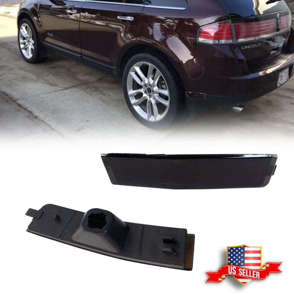 GTINTHEBOX 2x Smoke Lens Rear Bumper Side Marker Light Housings For