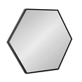 thumbnail image 1 of Kate and Laurel Rhodes Modern Hexagon Wall Mirror, 22 x 25, Black, Chic Geometric Mirror for Wall, 1 of 7