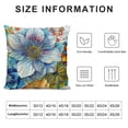 thumbnail image 5 of BANET Throw Pillow Covers Colorful Flower Decorative Cushions Pillowcase for Bedroom Sofa Home Decor, Velvet, Short Plush 18x18in, 5 of 5