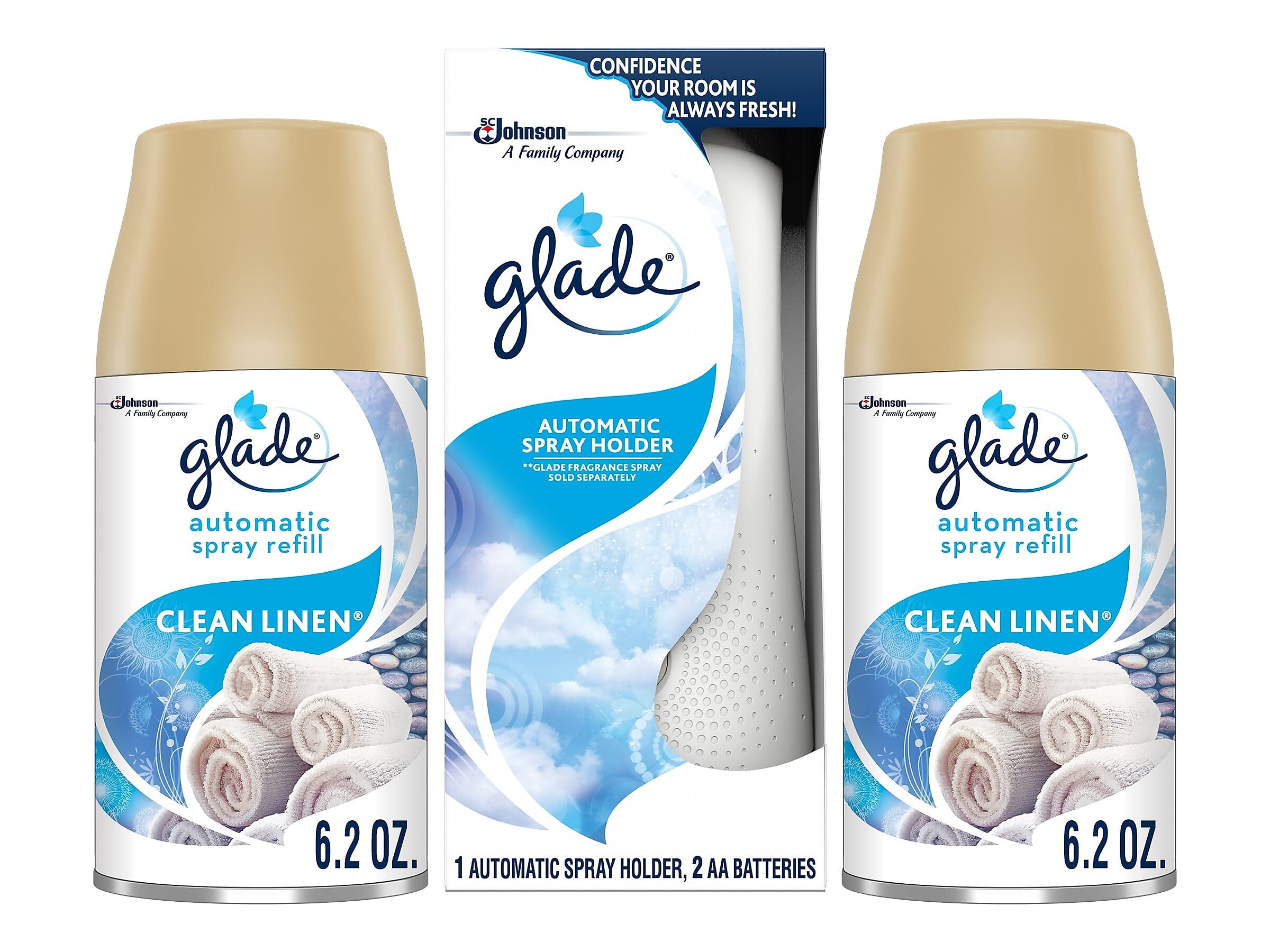 Glade Automatic Spray Air Freshener Combo Set Clean 320869 Walmart