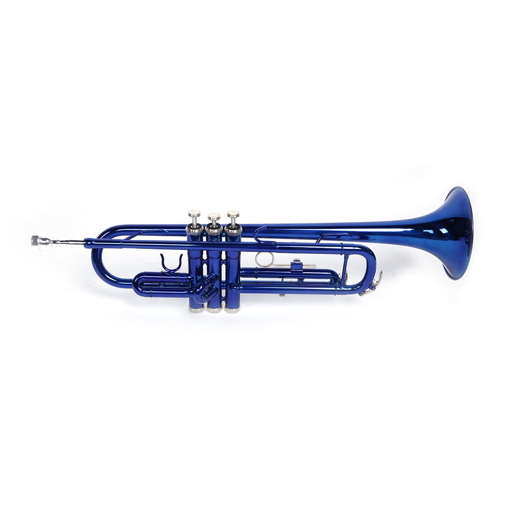 Topcobe Brass B Flat Trumpet with Hard Case Gloves Cleaning Kit, Trumpet for Student Beginner