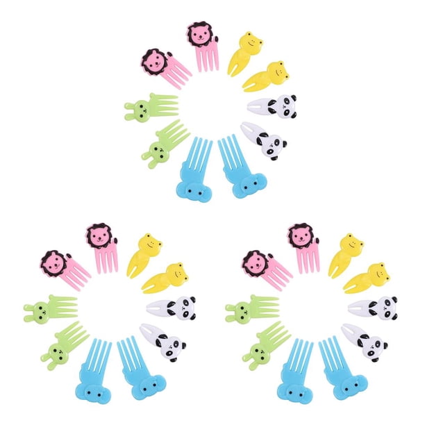 Wosthever 10 Pieces Cartoon Dessert Fruit Forks Appetizers Portable Kitchen Sandwich Flatware Kids Supplies Cakes Mini Holiday Egg Type1 NO1 Wosthever CBP054846