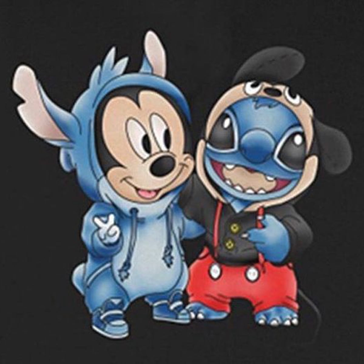 Leezeshaw 5D DIY Diamond Painting By Number Kits Frameless Rhinestone Embroidery Paintings Pictures For Home Decor - Mickey&Stitch
