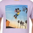 thumbnail image 4 of Disney Mickey Mouse T-Shirt Men's Sunset Slam Dunk Adult Short Sleeve Tee, 4 of 6