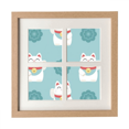 thumbnail image 1 of Chats Chanceux Sakura Totem Japan Cadre Mur Table Affichage 4 Ouvertures Image, 1 of 3