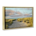 thumbnail image 4 of Stupell Industries Beachy Footprints Path Landscape & Nature Photography Gold Floater Framed Canvas Art Print Wall Art, 31 x 21, 4 of 10