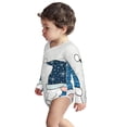 thumbnail image 3 of Xecao Snow Gnome for Winter Print Baby unisex-baby Cotton Long-sleeve Bodysuits-12 Months, 3 of 6