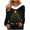 Black, variant on Fall Fashion Must Haves Womens V Neck Holiday Sweatshirt Long Sleeve Christmas Print Pullover Top for Seasonal Cheer Women Fall Clothes