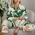 thumbnail image 6 of Fotbe West Cowboys Pattern Long Sleeve Pajama Set for Women,Sleepwear Set,2-piece Loungewear Set,Soft PJs Comfy Nightwear with Pockets -Large, 6 of 7