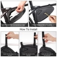 thumbnail image 2 of Wosthever Bolsa reflectante para bicicleta, fácil de instalar e impermeable, para ciclistas unisex, bolsa de triángulos para ciclismo Ciclismo, 2 of 6