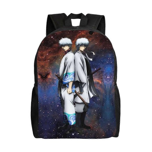 Gintoki Sakata Versatile Backpack Washable casual style School Student Backpack Trendy Oxford Cloth Computer Bag