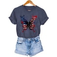 thumbnail image 7 of Vetsdori USA Years Anniversary T Shirts for Women Patriotic Casual Pullover Graphic 4th of July,Red White and Blue Short Sleeve Independence Day Crew Neck Womens T-shirts Summer, 7 of 7