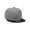 Black/Gray, variant on Wool Blend Flat Bill 6 Panel Snapback Baseball Hat, Black Red