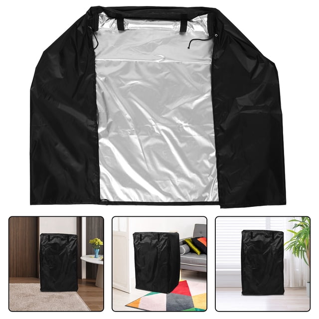 Luxshiny Funda Antipolvo Para Refrigerador Y Congelador Vertical Color Negro Con Material Resistente Y Fácil Cuidado