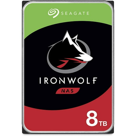 Seagate IronWolf 8TB NAS Internal Hard Drive HDD – 3.5 Inch SATA 6Gb/s 7200 RPM 256MB Cache(ST8000VN004)
