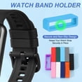 thumbnail image 3 of Uxcell Watch Band Holder Loop, Universal Silicone Watch Replacement Band Strap Keeper Parts for Smart Sport Sky Blue 26 mm, 3 of 7
