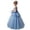 Sky Blue, variant on Wdgfv Little/Big Girls Lace Bridesmaid Dress Flower Kid Wedding Ball Gown Toddler Princess Pageant Evening Dresses Pink 13-14 Years