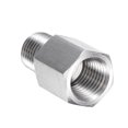 thumbnail image 5 of Unique Bargains Pipe Fitting Reducer Adapter 1/4" NPT Male x 1/4" NPT Female for Water Oil Pressure Gauge, Stainless., 5 of 5