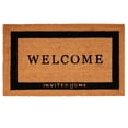 thumbnail image 3 of Tapis d'Entrée en Fibre de Coco, Paillasson de Bienvenue Élégant, Tapis de Porte en Fibre de Coco Style Ferme Robuste avec Endos Antidérapant en PVC, Tapis d'Entrée en Fibre de Coco Résistant aux Intempéries pour Intérieur et Extérieur, 29.53 x 17.72 x 0.59 Pieds', 3 of 6