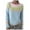 Sky Blue, variant on larppty Fair Isle Sweater Women Vintage Long Sleeve Casual Loose Crewneck Sweater Lightweight Knit Pullover Top Fall Fashion (Red, XL)